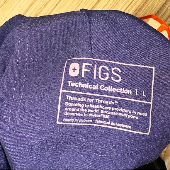 Womens uman navy scrub pants - Picture 3 of 3